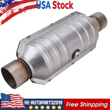 1x Weld-On 2.5" UNIVERSAL Catalytic Converter Set Cat For Chevrolet USA STOCK