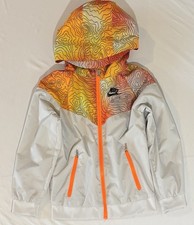 Nikes Windrunner kids' jacket Orange water-repellent polyester Size6-7 YRS Olds