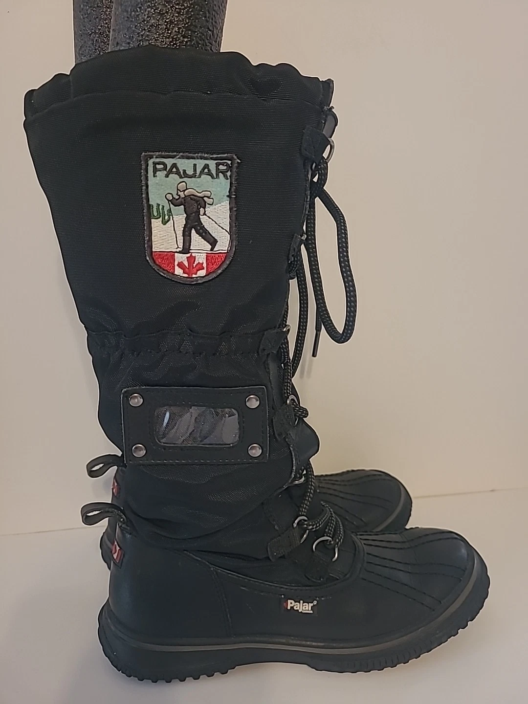 Pajar Canada Black Snow Boots Women's 5-5.5 US, 36 EU