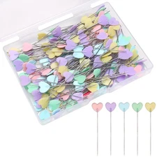 Elisel 200 pcs Multicolor Straight Pins Straight Quilting Pins Craft Positio...