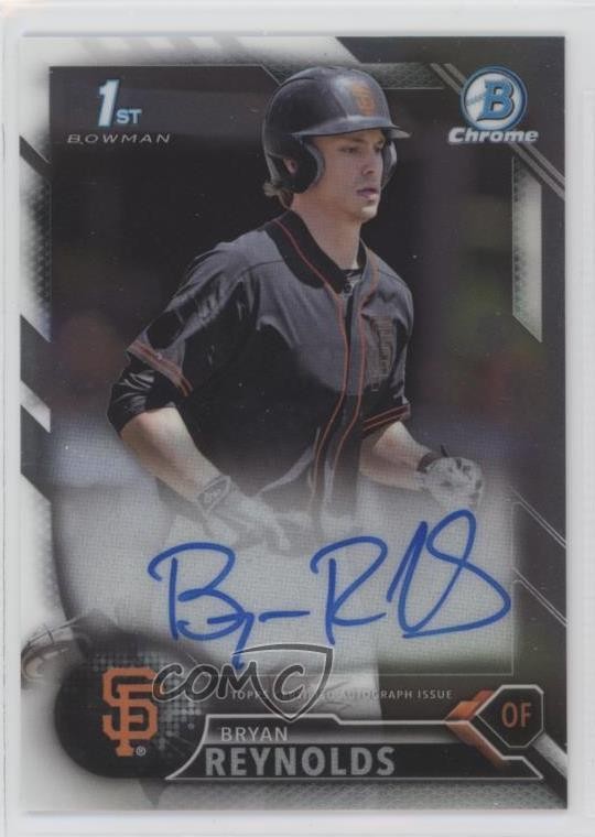 2016 Bowman Draft Chrome Draft Pick Auto Bryan Reynolds #CDA-BRR Auto ca0