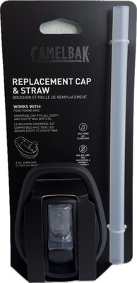 Camelbak Eddy+ Replacement Cap and Straw Black (New/Unused)