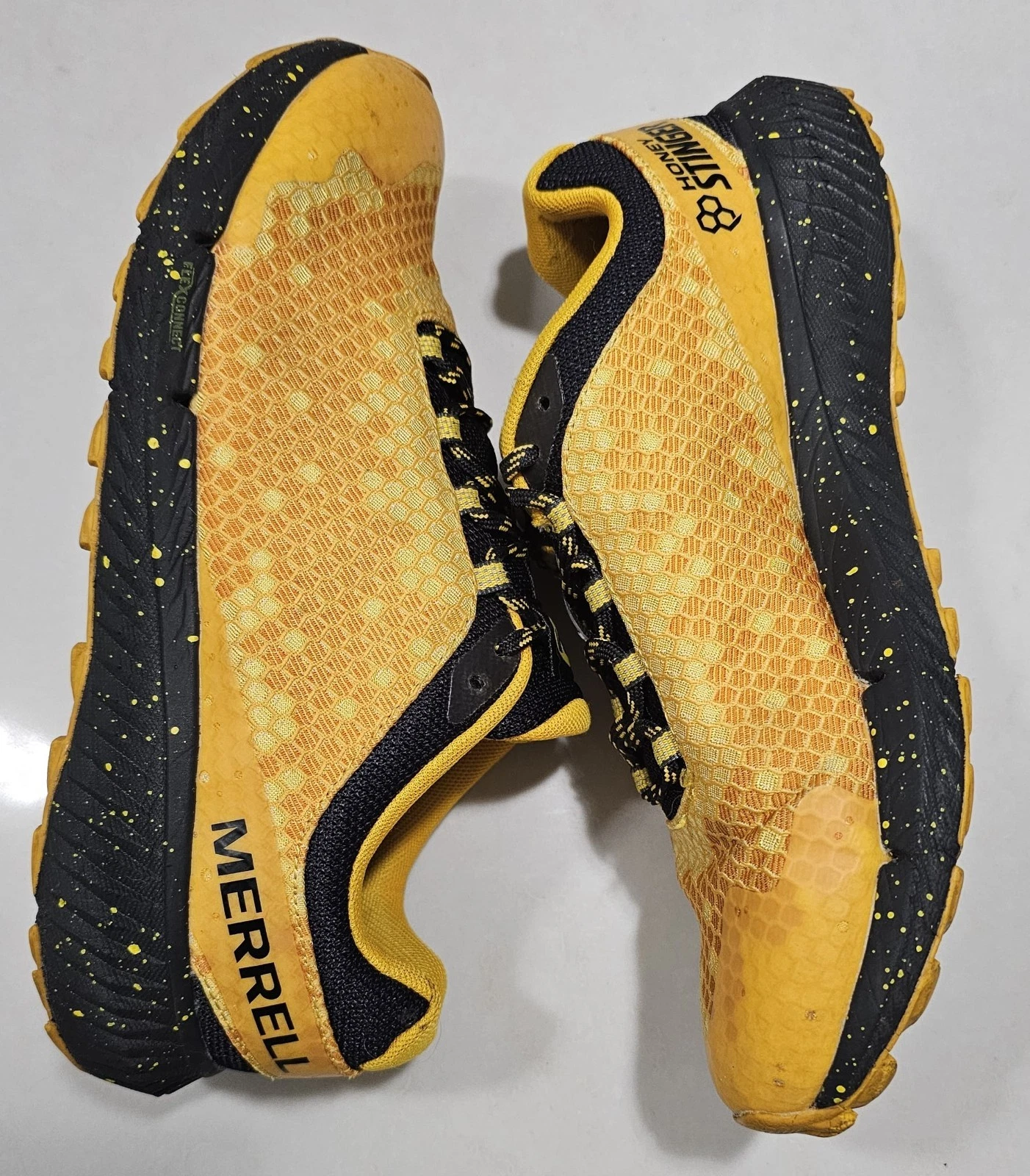 Merrell Honey Stinger Trail Running Shoes Women’s US 8.5 EU 39 Yellow Black Athl