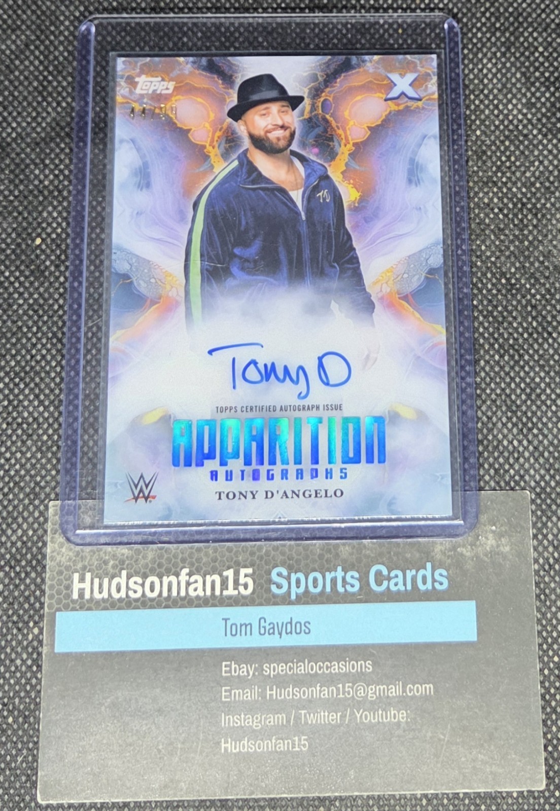 Tony D'Angelo 2025 Topps Exalted WWE Apparition Auto #APA-TDA 44/99 NXT
