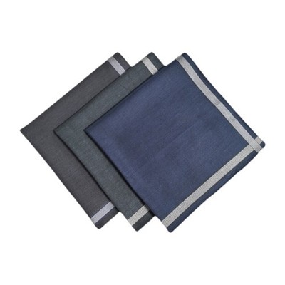 3pcs Men s Handkerchiefs from Soft Cotton Fabric Handkerchief Gift Hankies