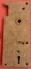 VECCHIA SERRATURA ARRUGGINITA DI PORTA ANNI CINQUANTA / SESSANTA