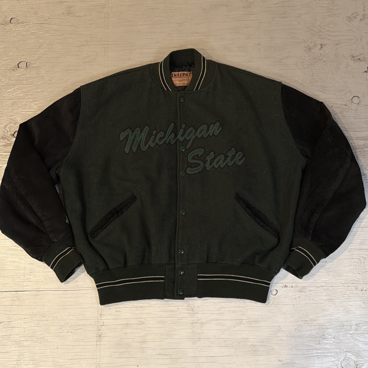 Vintage 90s NCAA Delong Michigan State Spartans Varsity Style