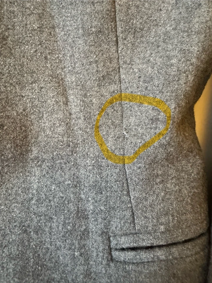 Chaqueta Blazer Mujer The Row School Boy Gris Lana Elástica Pecho Único Talla 8 Foto 4 de 4