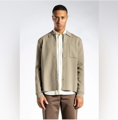Norse Projects Erik Knit Coach Jacket - Shale Stone Size M