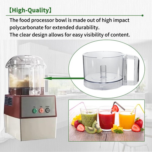,112203 Food Processor 3 Quart Clear Bowl with Robot Coupe R2 - Picture 6 of 6