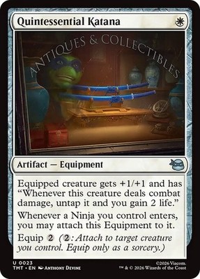 QUINTESSENTIAL KATANA x4 mtg NM-M Teenage Mutant Ninja Turtles 4 Unc