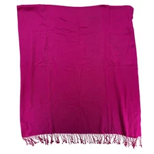 Chateau Robert Pashmina Silk Scarf Womens Large Fringe Hand Loomed Nepal Shawl