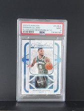 Damian Lillard 2023 Panini Flawless Platinum GU Patch 1/1 PSA 9 MINT Nike Swoosh