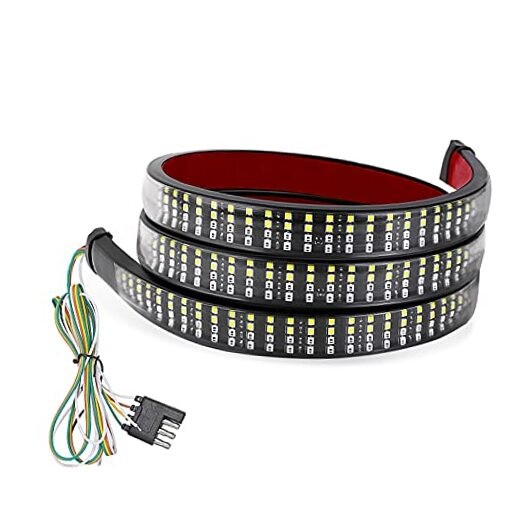 60 Inch LED Truck Tailgate Light Strip Quad Row Bed Tail Light Bar Two Colors