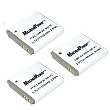 Battery for Canon NB-4L NB4L PowerShot SD1000 SD1100 SD750 SD600 Camera 3 Pack