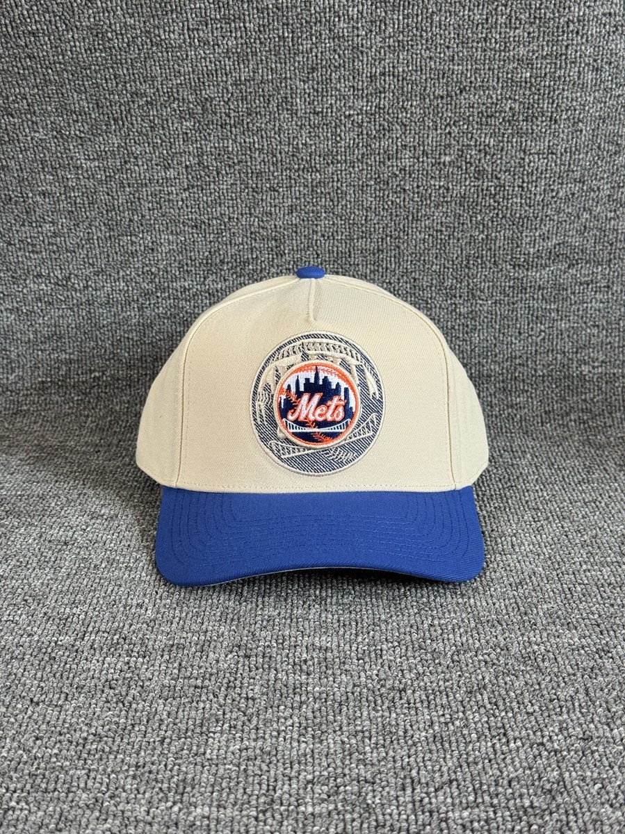Mitchell & Ness New York Mets MLB Snapback Hat Cream Blue Cap