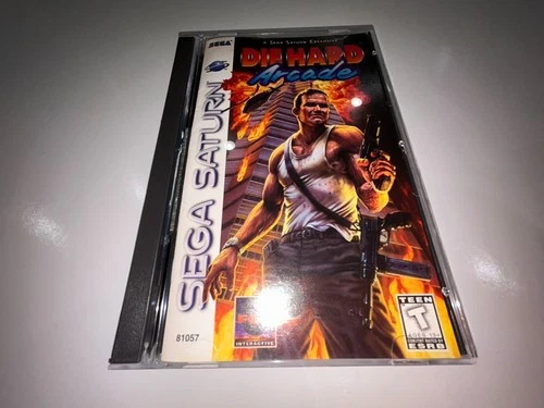 Die Hard Arcade (Sega Saturn 1997) Complete with Manual Pristine Case Exc!
