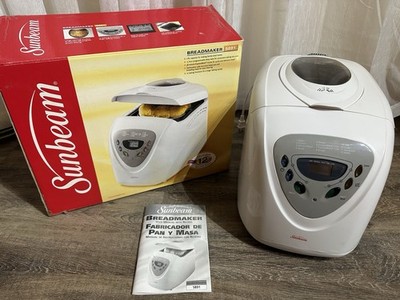 Sunbeam Bread Maker Machine Model 5891 White 2 LB Capacity Gently Used Clean