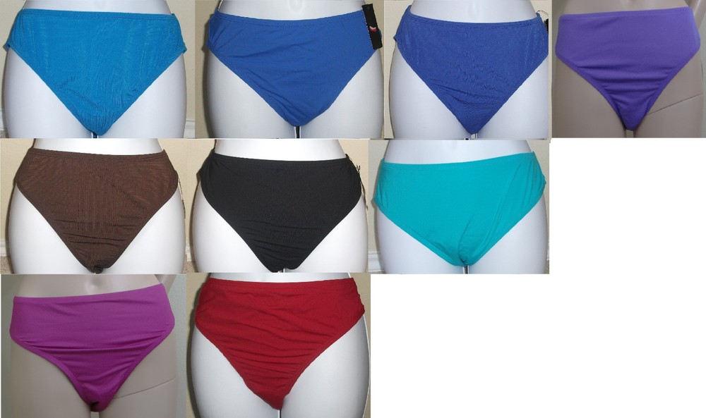 NWT JANTZEN blue/green/brown/black/red swimsuit bikini pant bottom, 6,8,10,12,14