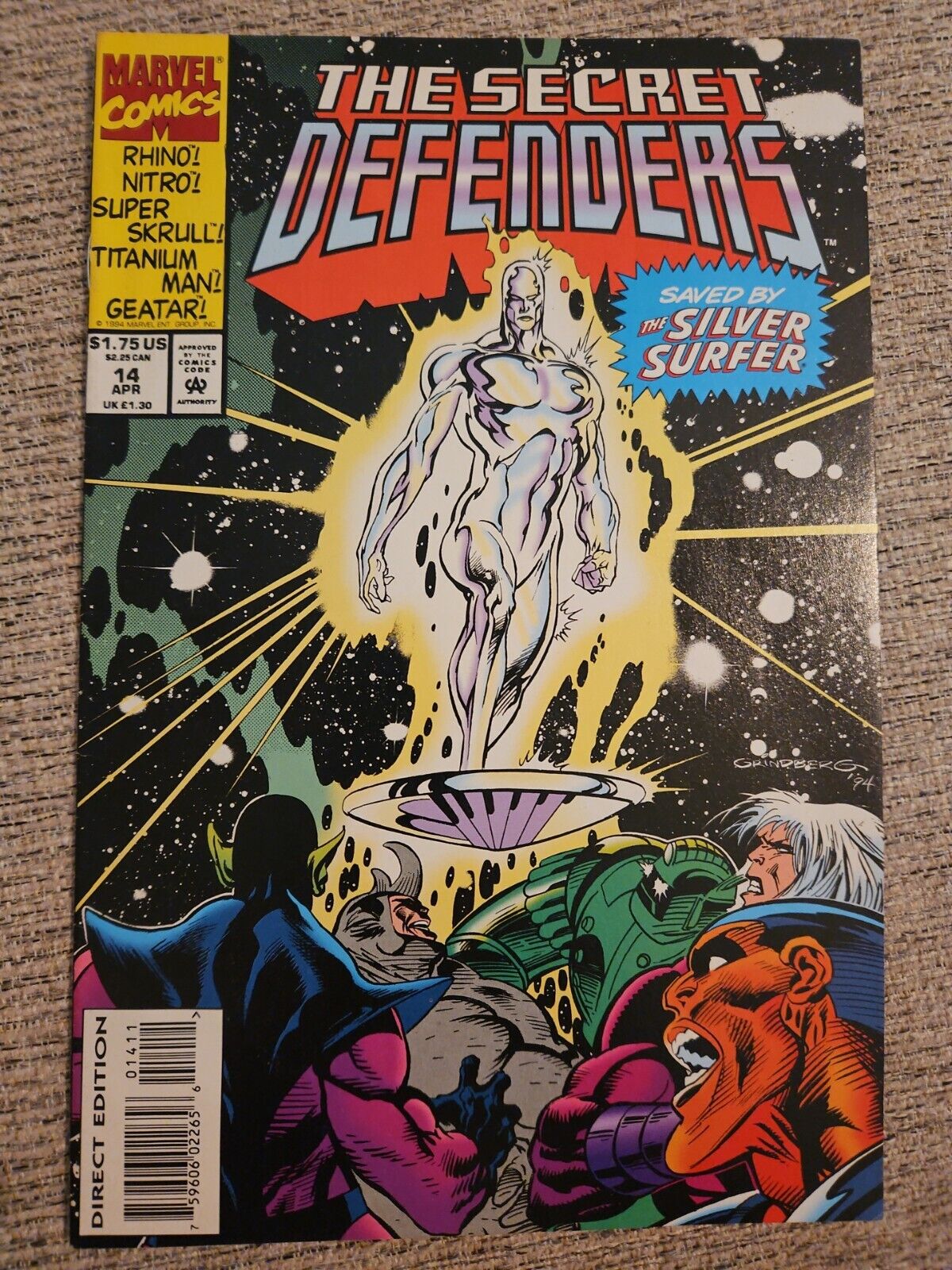 THE SECRET DEFENDERS #14 "SAVED BY SILVER SURFER"