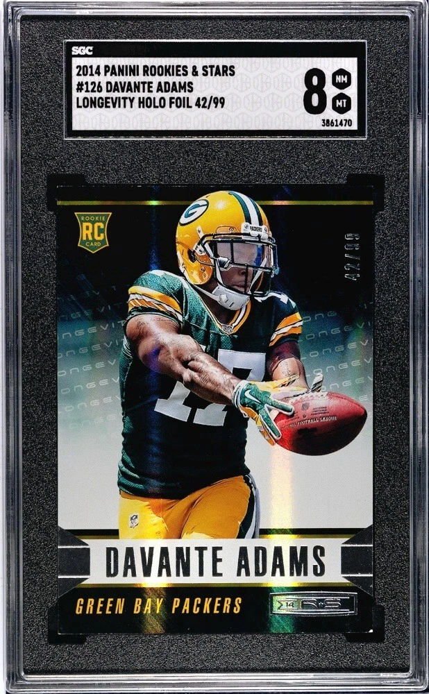Davante Adams Panini Rookies & Stars Rookie Materials #12 Longevity Holo Foil