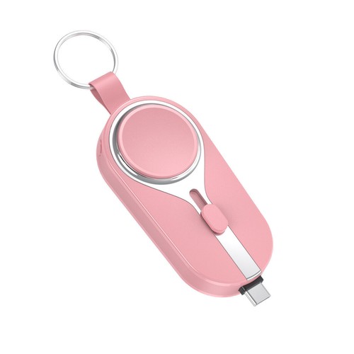For Apple Watch Keychain Power Bank Wireless Charger 3000mAh Mini Phone Charger - Photo 22 sur 23