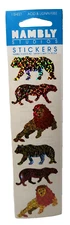 Hambly Studios Prismatic Lion, Tiger, & Leopard P7110 Stickers VTG New 