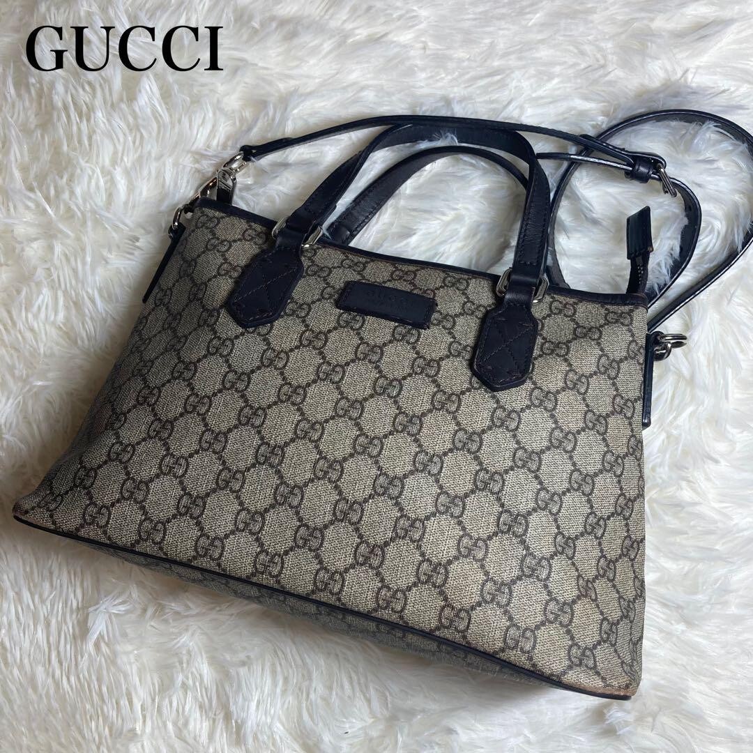 バッグ supreme shoulder bag Gucci GG Supreme handbag shoulder bag 2way 429019 Authentic