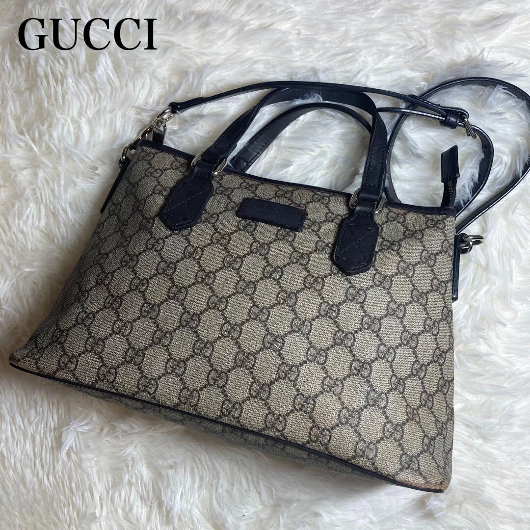 Gucci GG Supreme sac à main sac bandoulière 2 voies 429019 authentique du Japon OCCASION