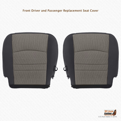 Bottom Seat Cover For 2009-2012 Dodge Ram 3500 4500 – OEM Style Cloth, Driver Side, Black/Gray