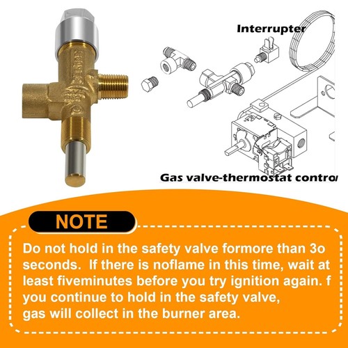 622746001 Gas Valve Extension Plug for Norcold Refrigerator 3163 N260 N300 N400 - Picture 6 of 12