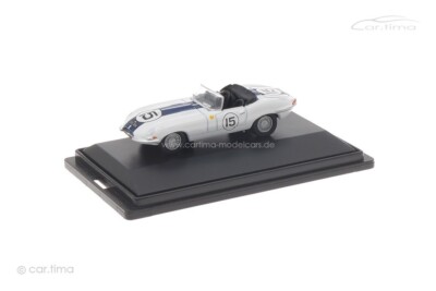 Jaguar E Type Racecar white #15 Oxford 1:76 76ETYP007