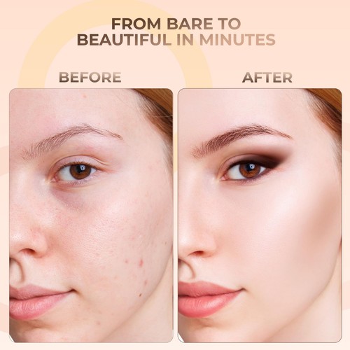 KABUKI JAR BRUSH & FOUNDATION Kit Mineral Makeup Full Size Set Bare Face Matte - 第 21/144 張圖片
