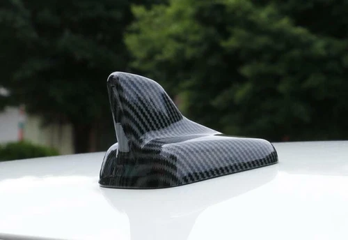 Carbon Fiber Roof Shark Fin Antenna Cover Trim For Audi A3 A4 A6 Q3 Q5 2017-2022 - Foto 3 di 12
