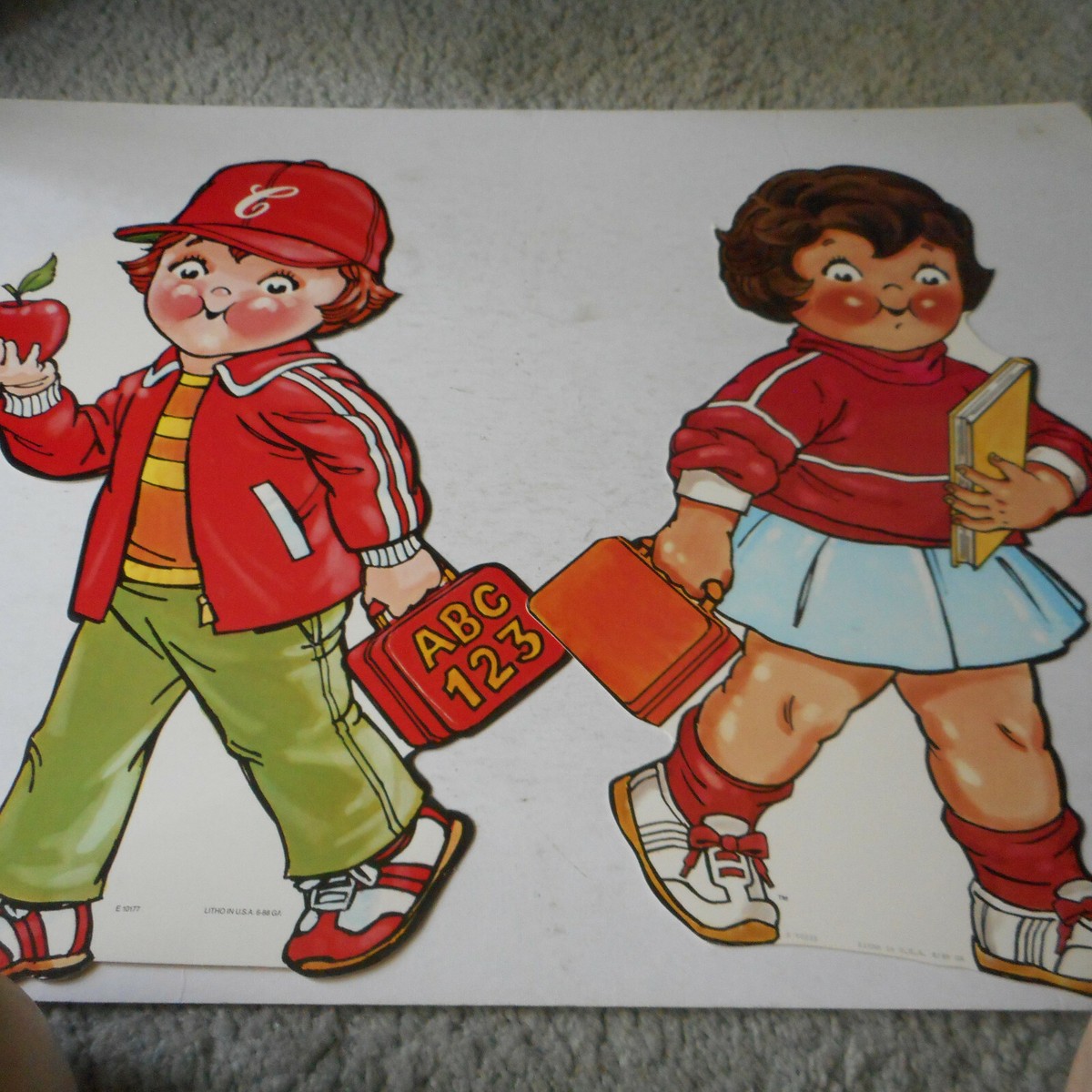 2 Vintage Cardboard Cut Outs Campbells Soup Kids | eBay
