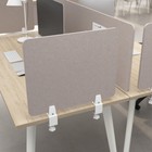 Bush Business Furniture 22W Desktop Privacy Screen in Warm Beige, Desk Mounted O