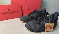 Levi's x Air Jordan 4 Retro Black Denim for Sale Levi's x Air Jordan 4 Retro Black Denim for Sale