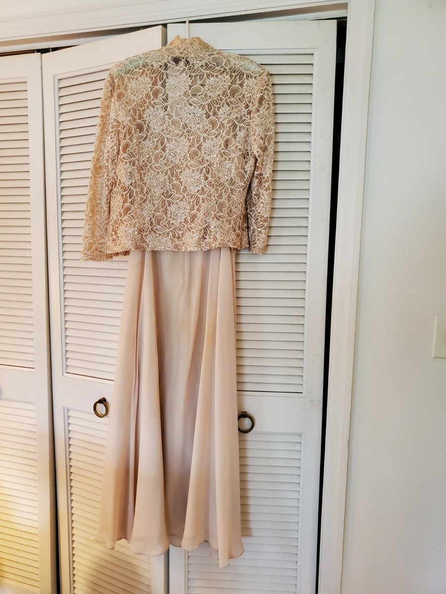Grandmother of the Bride Formal Dress Vintage 2007. Champagne Color. 2 pc |  eBay