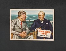 1954 Topps Scoops Atlantic Charter #26 ~ Winston Churchill & FDR ~~ Must See!