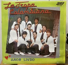 La Tropa Colombiana 1990 LP Amor Lindo RARE Cumbia Vallenato EX  PROMO