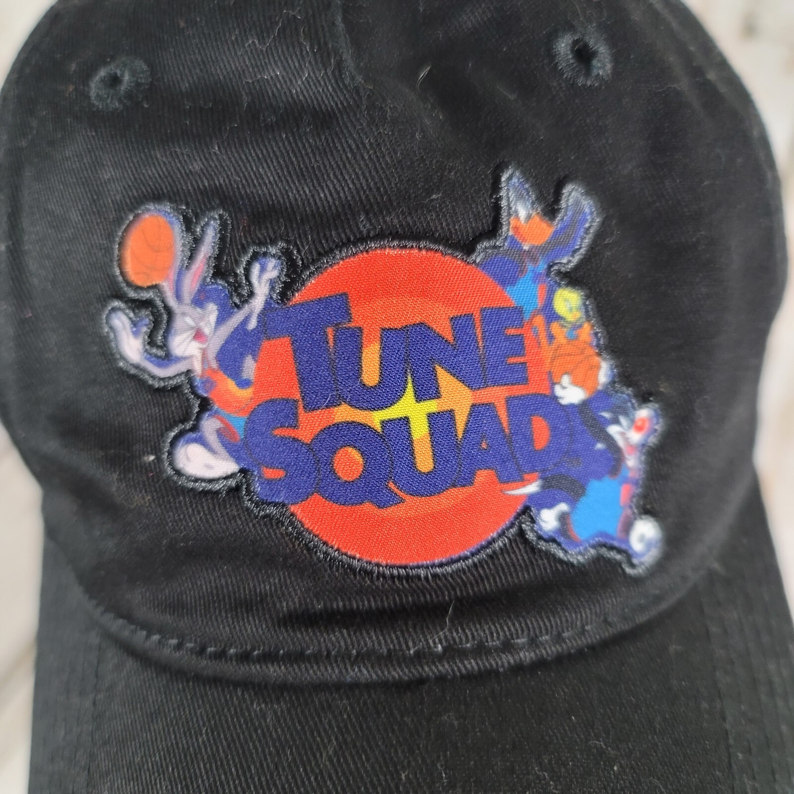 Space Jam Baseball Cap Hat Tune Squad Black Adjustable Gem