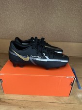 Nike Phantom GT2 Academy FG/MG Black Metallic Gold Soccer DA4433-007 Mens 8.5-10