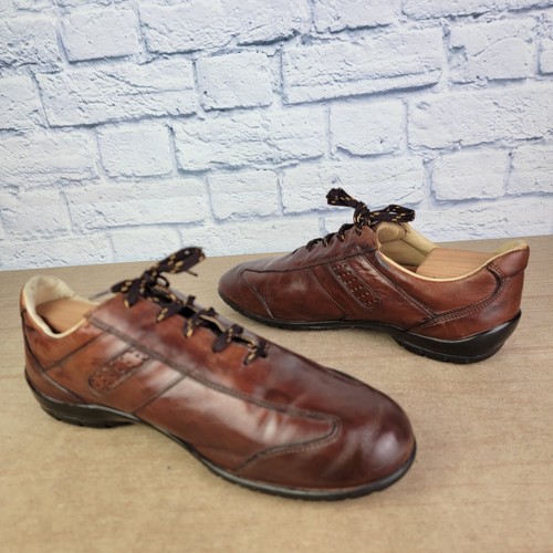 Allen Edmonds Peyton Mens Sz 10.5 B Shoes Brown Leather Lace Up Oxfords Driving - Picture 6 of 9