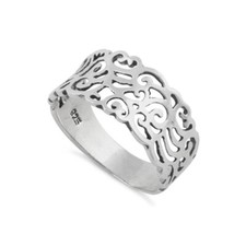 925 Sterling Silver Freeform Ring A lovely Christmas Gift