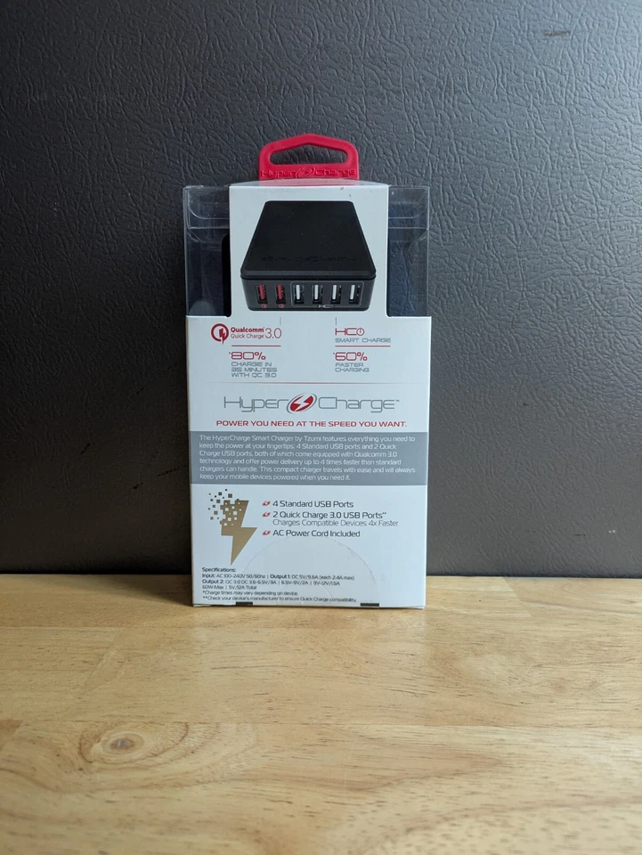 Зарядное устройство умное Tzumi 6 портов USB - Изображение 2 из 4