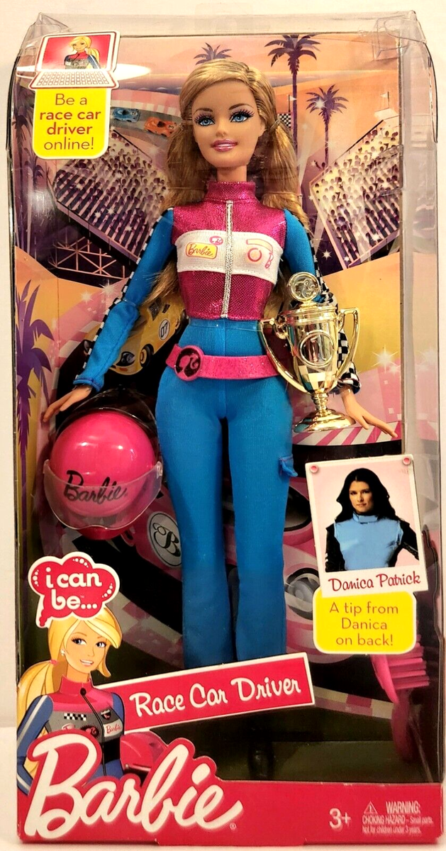 Barbie Race Car Driver Doll Danica Patrick Can Be Anything New w - Main Image