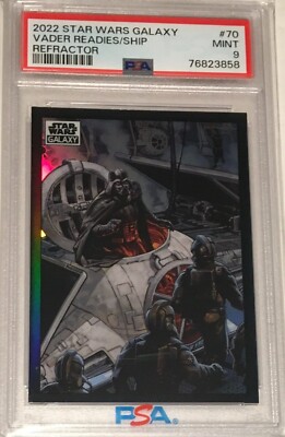 Topps Star Wars Chrome Galaxy PSA 9 Darth Vader Readies His Ship 