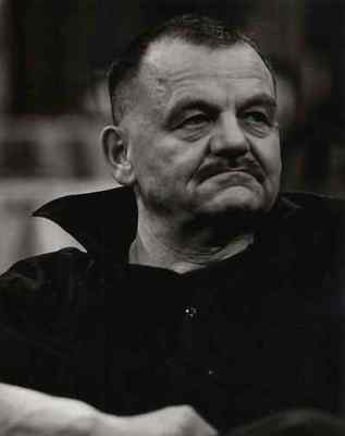 Alfred HRDLICKA a PORTRAIT by Ingo BARTH around 1979 hand signed on barite board