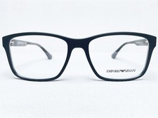 NEW Emporio Armani EA3055 5354 Mens Green Rubber Modern Eyeglasses Frames 53/17