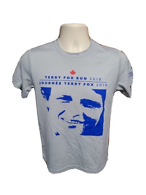 2018 Terry Fox Run Celebrating 25 Years in NYC Youth Large Gray Jersey